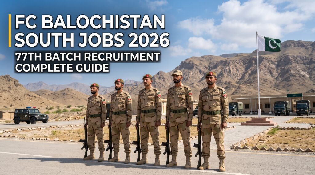 FC Balochistan South Jobs 2026 recruitment banner