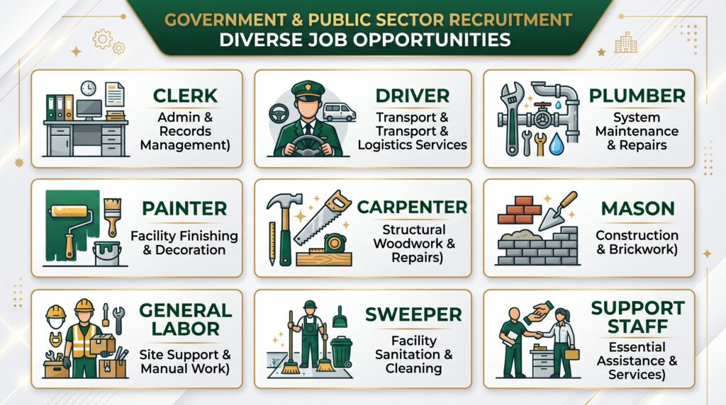 MES Jobs 2026 available vacancies for clerk driver plumber carpenter and support staff
