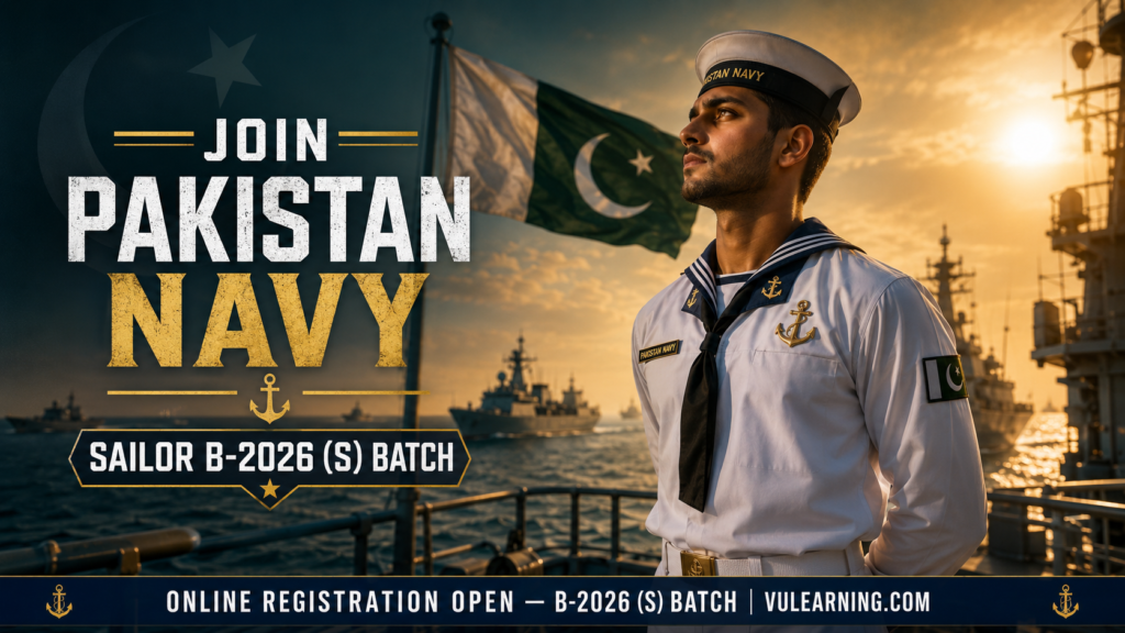 Join Pakistan Navy as Sailor 2026