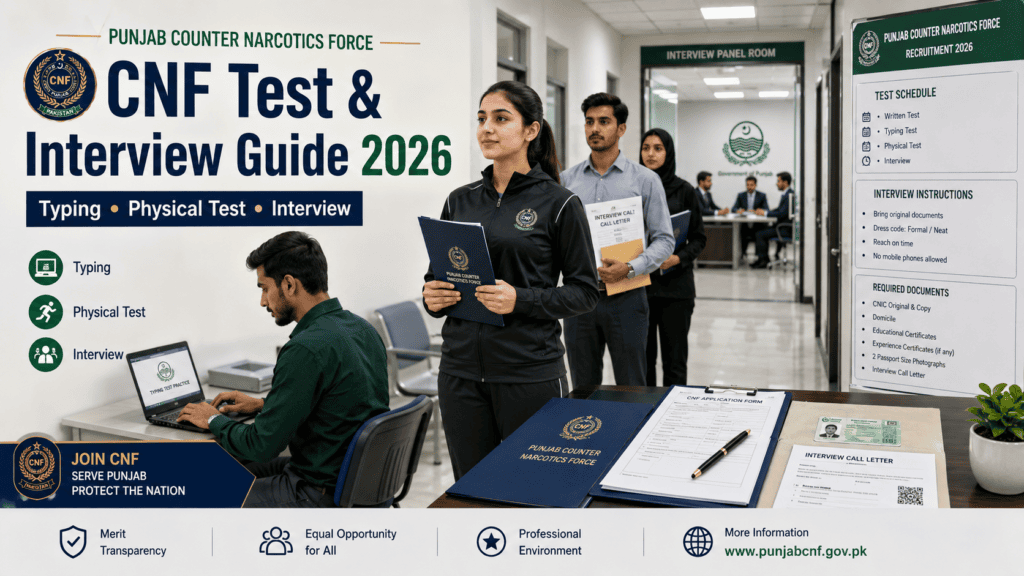 Punjab CNF test interview guide 2026 typing physical test interview preparation