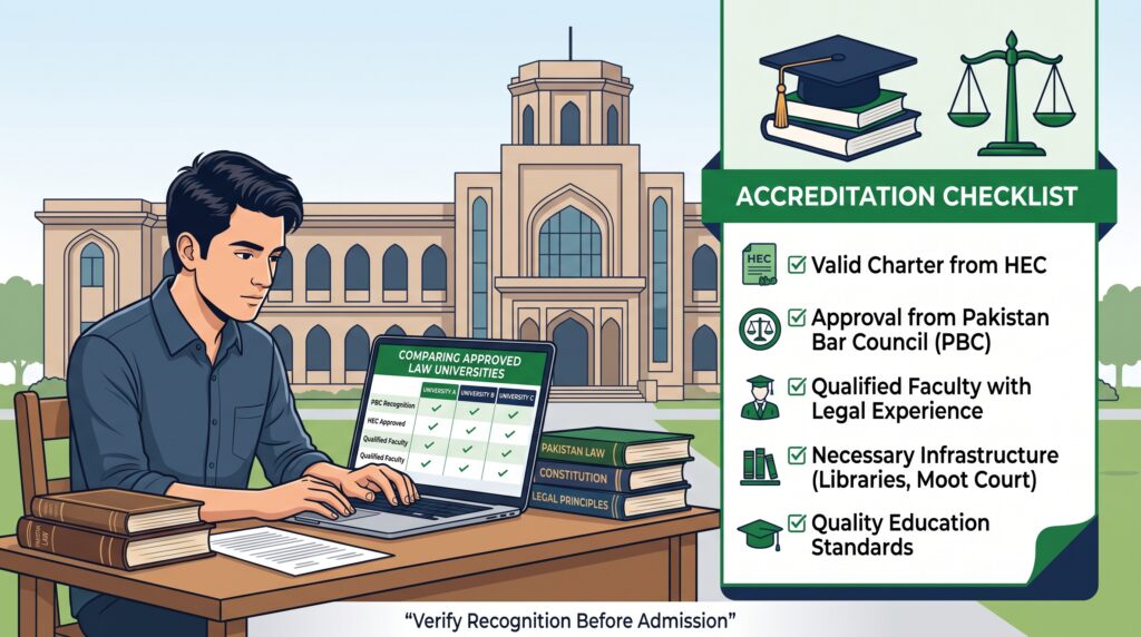 HEC LAT 2026 test-day checklist showing the roll number slip, original identification, pens, early arrival, and prohibited electronic devices.