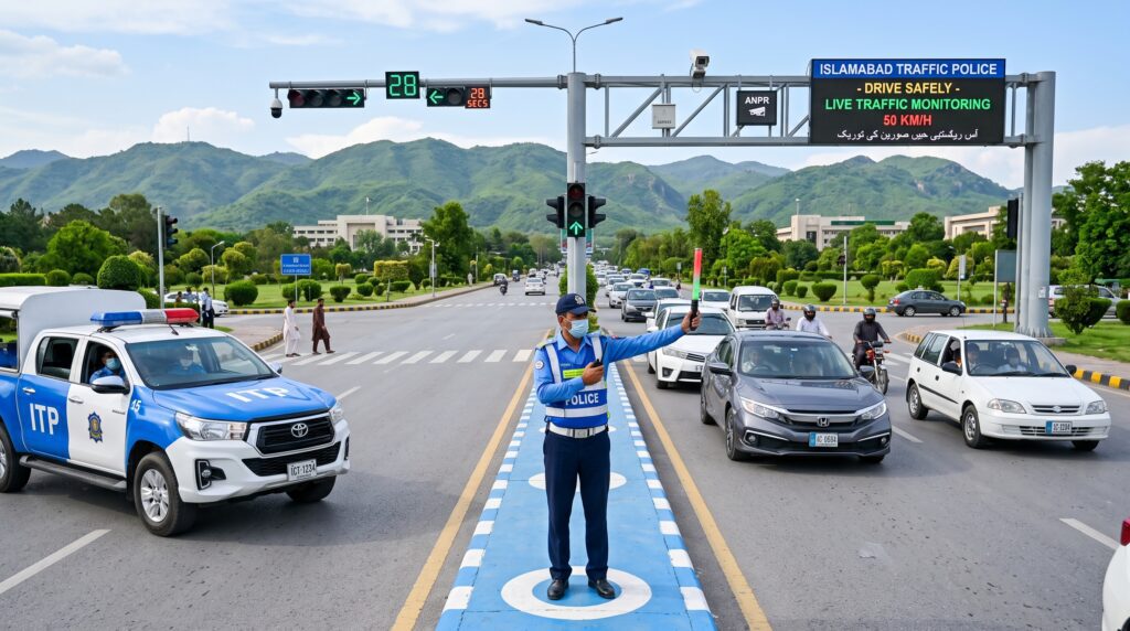 Islamabad Traffic Police using smart cameras and digital traffic management
