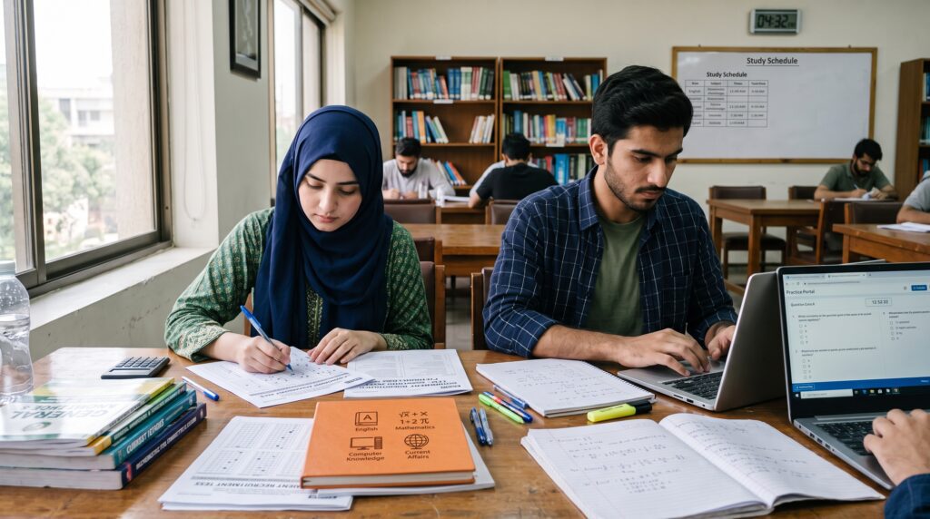 Pakistani candidates preparing for the MOD Jobs 2026 screening test