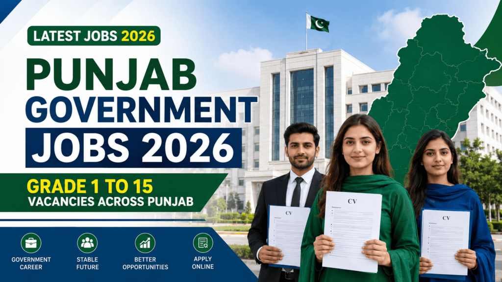 Punjab Government Jobs 2026 Grade 1 to 15 Vacancies Across Punjab