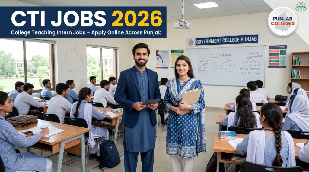 College Teaching Intern Jobs 2026 – Pakistani teachers in a Punjab government college classroom