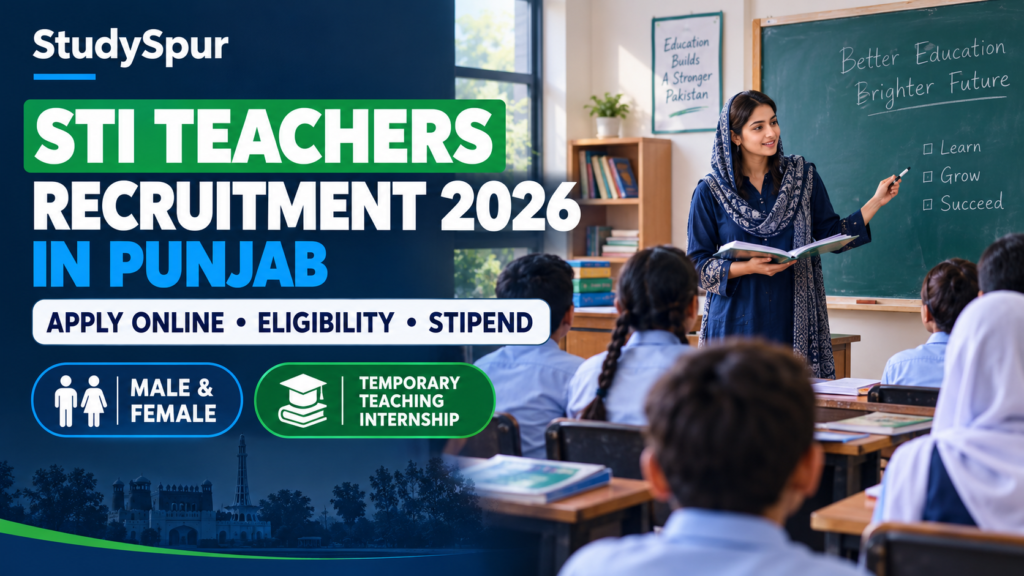 STI Teachers Recruitment 2026 in Punjab – Apply Online, Eligibility and Stipend