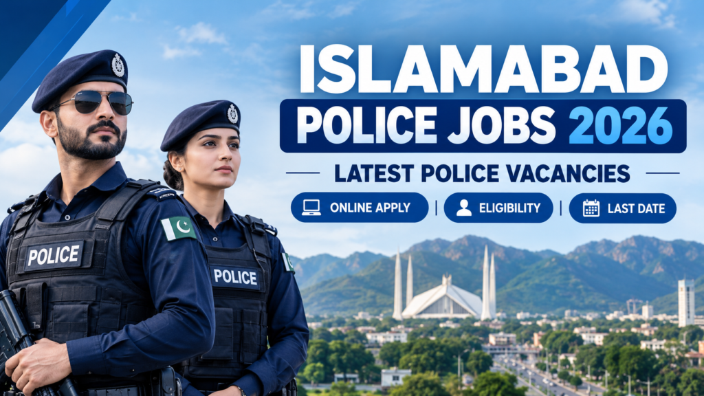 Islamabad Police Jobs 2026 latest vacancies with online apply, eligibility, last date, test date, roll number slip and syllabus