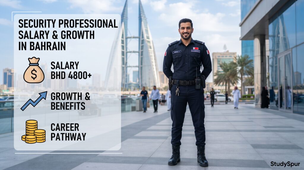 Security jobs in Bahrain salary details and employment benefits for foreign workers.
